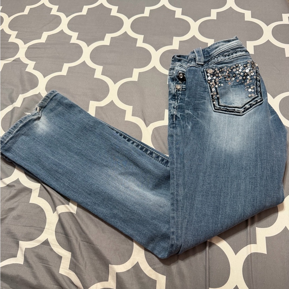 Embellished Blue Jeans